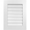 Ekena Millwork Vertical Surface Mount PVC Gable Vent: Functional, w/ 3-1/2"W x 1"P Standard Frame, 20"W x 26"H GVPVE20X2601SF - alternate 1